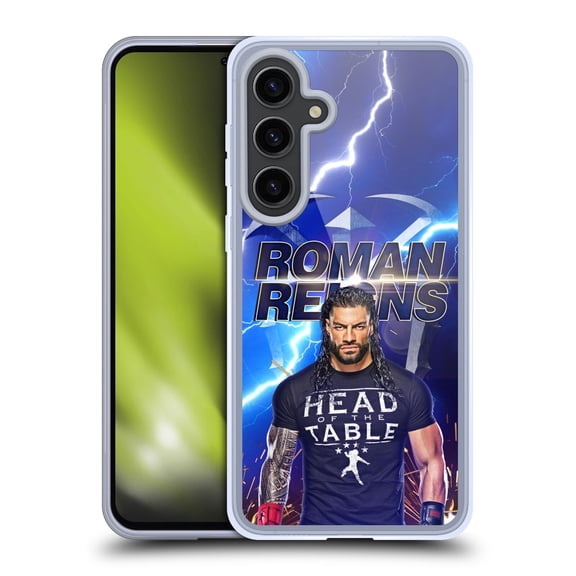 Head Case Designs WWE Roman Reigns Lightning Soft Gel Case for Samsung Galaxy S24 5G