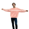 thumbnail image 6 of Matching Sweatshirts for Couples I Love You This Much Pullover Cute Message Matching Couples Outfits Oversized Long Sleeve Graphic Shirt, 6 of 8