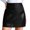 Black, variant on Kcocoo Women's Comfortable Fashion Basic High Waist Faux Leather Bodycon Mini Pencil Skirt PU Black S