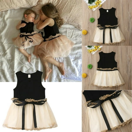 

Toddler Baby Girls Sleeveless Dress Pricess Pageant Tutu Dresses Summer 0-5Y