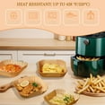 thumbnail image 6 of Xuet 100-Pack Square Air Fryer Liners, 6.5" Nonstick Disposable Parchment Paper, 6 of 10
