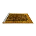 thumbnail image 2 of Ahgly Company Machine Washable Indoor Rectangle Persian Yellow Traditional Area Rugs, 7' x 9', 2 of 4
