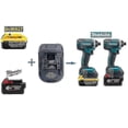 thumbnail image 1 of Dewalt Dcb Milwaukee M18 18v/20v Lithium Battery Converter Adapter To Makita 18v Bl18 Series Lithium Batteries Power Tools, 1 of 5