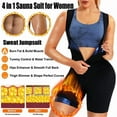 thumbnail image 2 of 2 PCS Women's Heat-Retention Sauna Suit Workout Vest - 5X Sweating Effect, Mid-Support Zipper Front Waist Trainer & Full-Body Shaper for Gym Running Yoga, 2 of 5