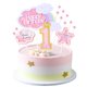 thumbnail image 1 of Set de decoración para pastel Kawailay primer cumpleaños rosa, 1 of 7