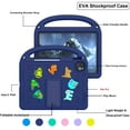 thumbnail image 4 of ELEHOLD Case for Apple iPad 10th Gen, Fun Animal Design EVA Durable Case with Handle & Stand & Strap, Easy Carry for Children,Navyblue, 4 of 9