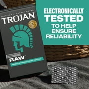 Trojan Raw Thinnest Latex Lubricated Condoms, 3 Count