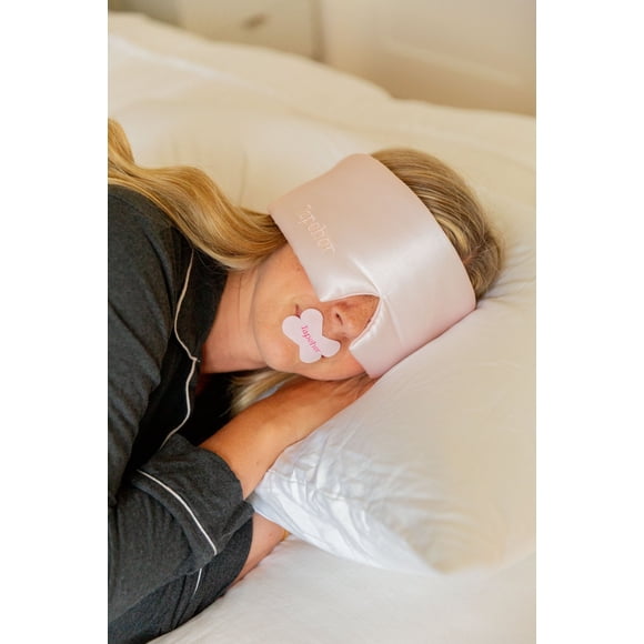 Tapeher Silk Sleep Mask for Sleeping, Soft Breathable Eye Mask for Light Blocking and Comfortable Sleep