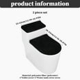 thumbnail image 5 of Toilet Lid Cover and Toilet Tank Lid Cover,Happon 2 Pack Stretch Toilet Lid Seat Cover Set, Washable Spandex Fabric Toilet Protector Cover, Fits Most Toilet Tanks & Lids(Gray), 5 of 7