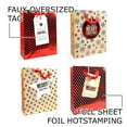 thumbnail image 3 of Allgala 12-PC (15.5x12 inch) Premium Metallic Foil Hotstamping Chritmas Gift Bag-GP91053, 3 of 4