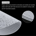 thumbnail image 4 of Uxcell 5Pcs 9" Plastic Mesh Canvas Sheet 13 Count Round Needlepoint Blank Canvas for Embroidery Crafting White, 4 of 5