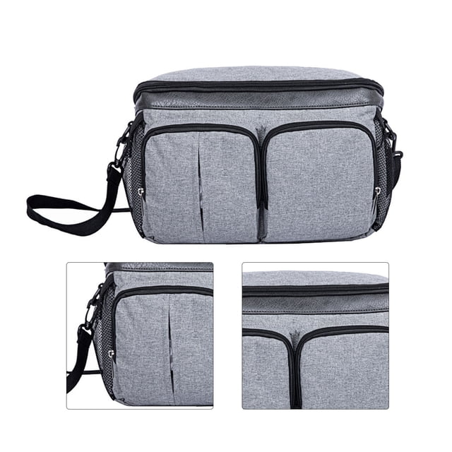 Bolsa de almacenamiento para cochecito, bolsa de pañales para cochecito de bebé, bolsa para cochecito de bebé, bolsa multifuncional para cochecito, diseño aerodinámico