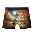 thumbnail image 2 of Hello Fall Dachshund Enjoys Warm Campfire Autumn Night Bright Moon All Over Print Boxer Briefs Underwear for Men Dad Wiener Dog Lover Gifts Idea - 01008, 2 of 6