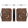 thumbnail image 4 of HELLHERO Vintage Butterfly Pattern Bible Cover Zippered Handle for Church Christian Prayer Prayer Study, PU Leather Portable Bible Bag, 4 of 12