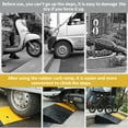 thumbnail image 3 of IAJXWI 2PCS Rubber Curb Ramp 2'' Rise Heavy Duty Driveway Ramps for Sidewalk Threshold Ramp for Loading Dock Sidewalk Car Scooter Bike Motorcycle, 39'' (L) x 10'' (W) x 2'' (H), 3 of 9