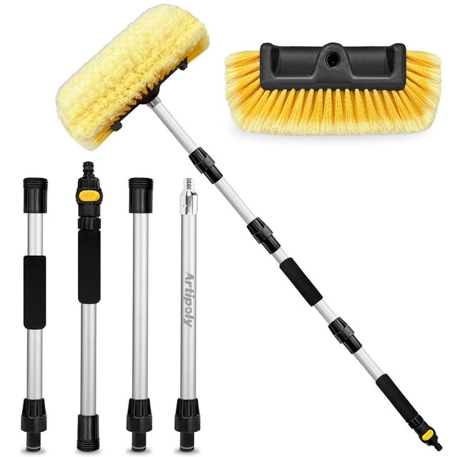 Cepillo para lavado de autos ARTIPOLY 72 con mango largo y cerdas suaves