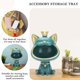 thumbnail image 4 of FLhrweasw Fortune Cat Storage Escultura Resina Llavero Estatuilla para Oficina (Verde), 4 of 8