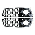 thumbnail image 1 of Un Par De Rejilla De Ventilación De Cubierta De Luz Antiniebla De Coche De Parachoques Delantero Chapado En Estilo De Malla Adecuado Para Audi A4 B8 2009-2011 Methold VI009199-01, 1 of 6