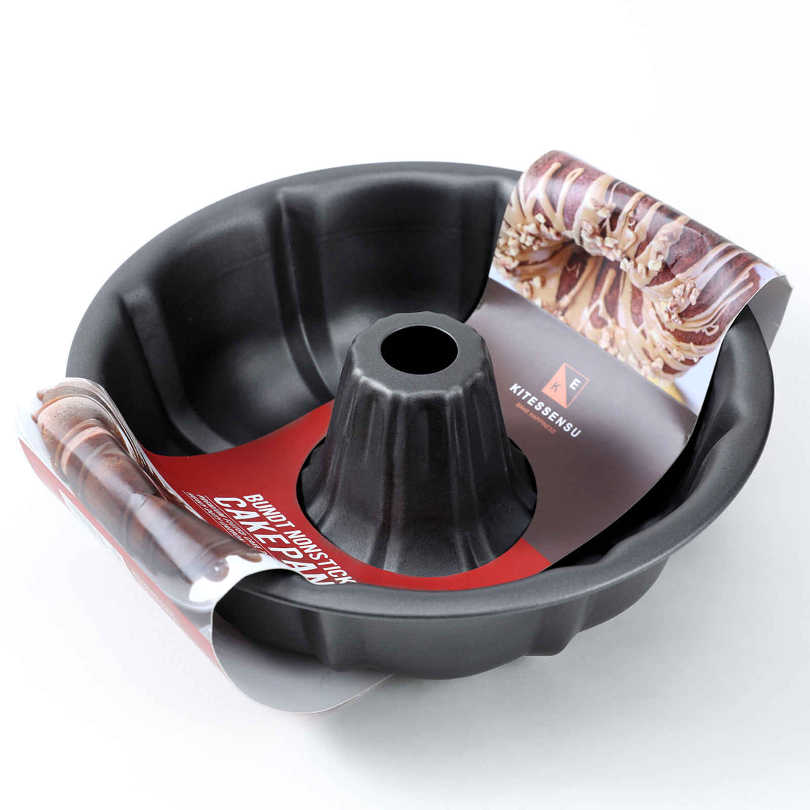 KITESSENSU 9 inch Bundt Cake Pans, NonStick Cake Pans, 12 Cups Premium