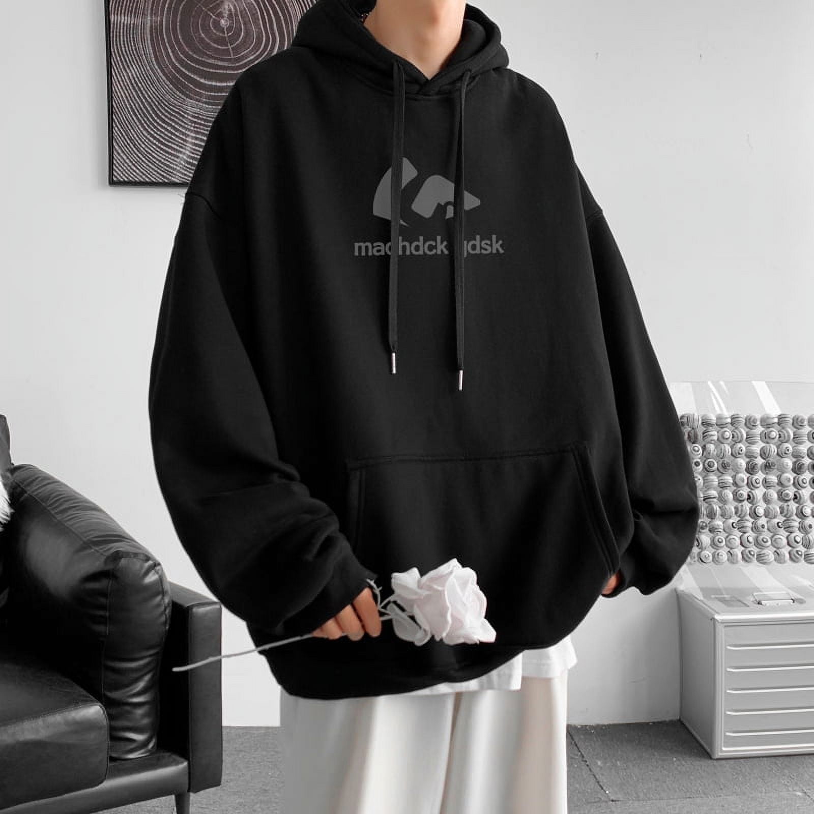 Spring And Autumn Hong Kong Style Heavyweight Hooded Sweatshirt Men'S Trendy Loose Versatile Jacket Lake Green S