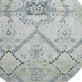 thumbnail image 3 of HomeRoots 667201 8 ft. Artichoke Green & Gray Floral Transitional Washable Round Area Rug with UV Protection, 3 of 7