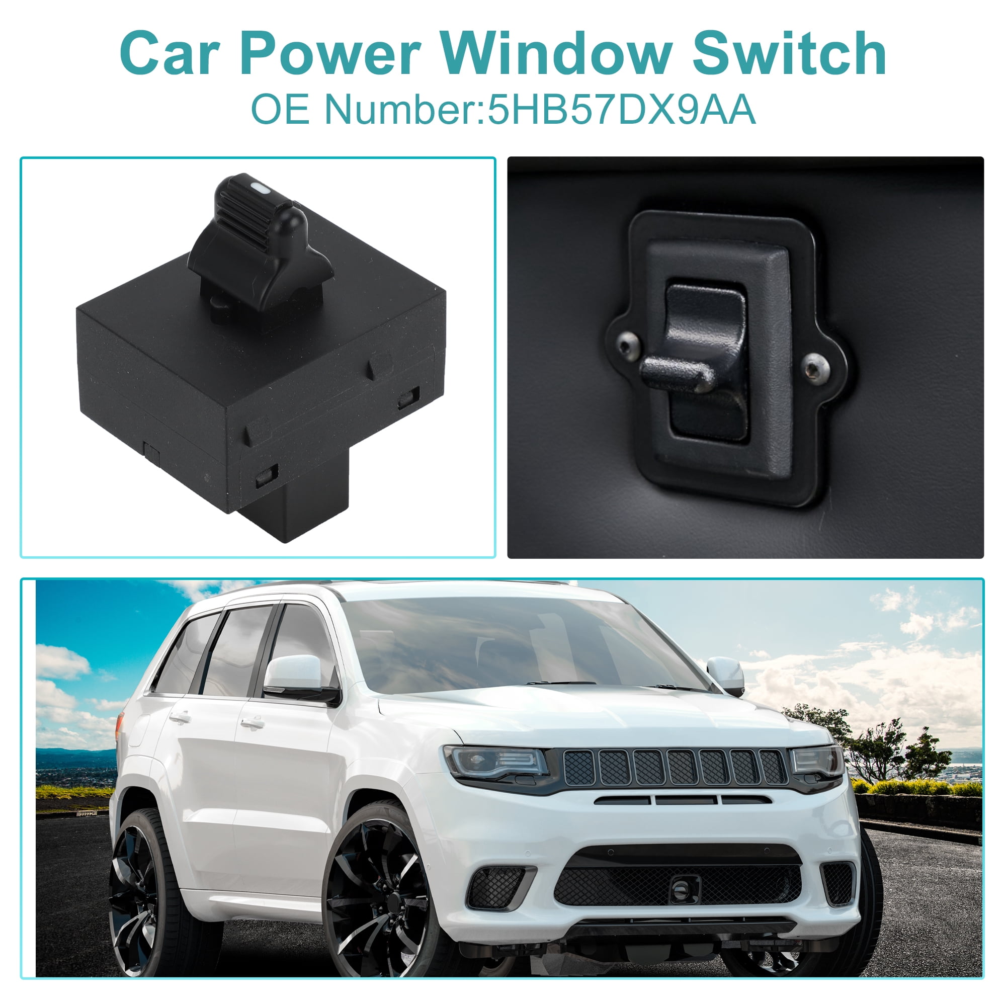 Unique Bargains Power Window Switch for Jeep Grand Cherokee 2001-2004 No.5HB57DX9AA