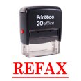 thumbnail image 2 of Printtoo Rubber Stamp Office Stationary REFAX Self Inking Stamp-Red, 2 of 2