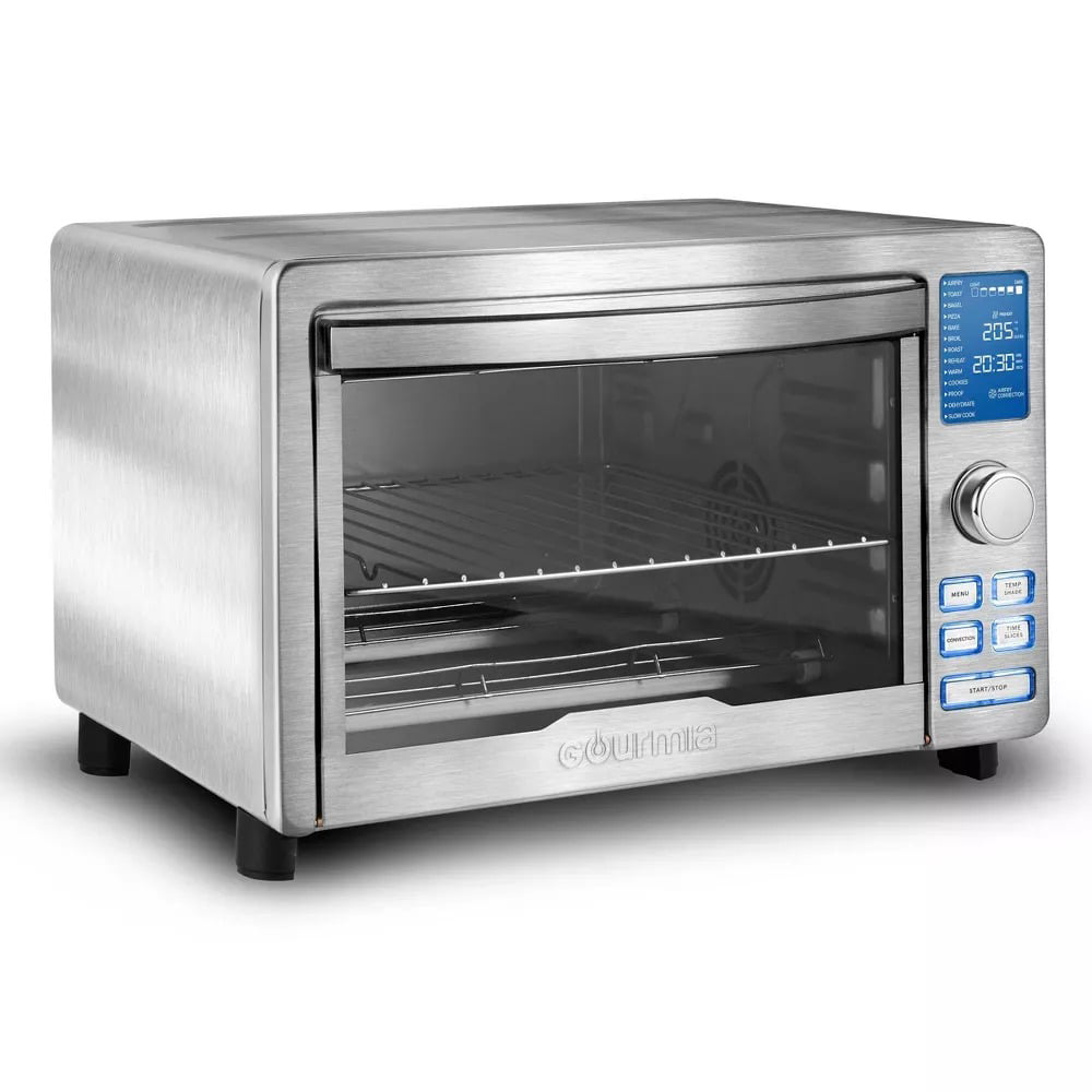 Gourmia Digital Stainless Steel Toaster Oven Air Fryer – Silver