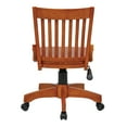 thumbnail image 2 of OSP Home Furnishings Deluxe Wood Bankers Office Chair in Fruit Wood Finish, 2 of 13