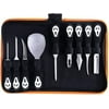 Upgraded Professional Pumpkin Carving Kit Heavy Duty Stainless Steel Tools with Carrying Case - Halloween Pumpkin Carver for Adults & Kids (9 piece set)