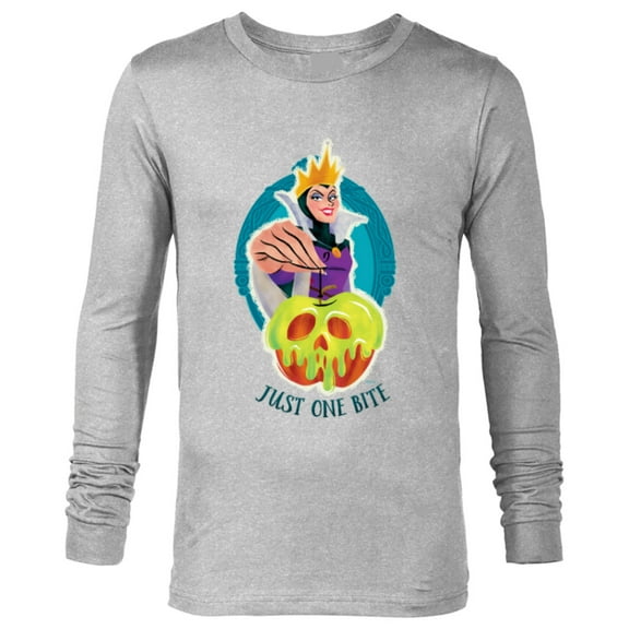 Disney Villains Evil Queen Poison Apple Just One Bite - Long Sleeve T-Shirt for Men - Customized-Athletic Heather