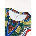 thumbnail image 4 of Men's 2 Piece Outfits Colorblock Crewneck Short Sleeve Tee Elastic Waist Pants Set Tracksuits Multicolor XL, 4 of 5