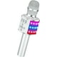 thumbnail image 2 of BONAOK Micrófono de karaoke inalámbrico Bluetooth con luces LED, micrófono portátil 4 en 1 con altavoz, reproductor de karaoke para cantar, juguetes de fiesta en casa, regalo de cumpleaños para niños,, 2 of 4