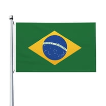 Brazil Flag Flag Double Sided Printed 3x5 Ft Flag Banner Suitable For Yard Outdoor Party Decorative