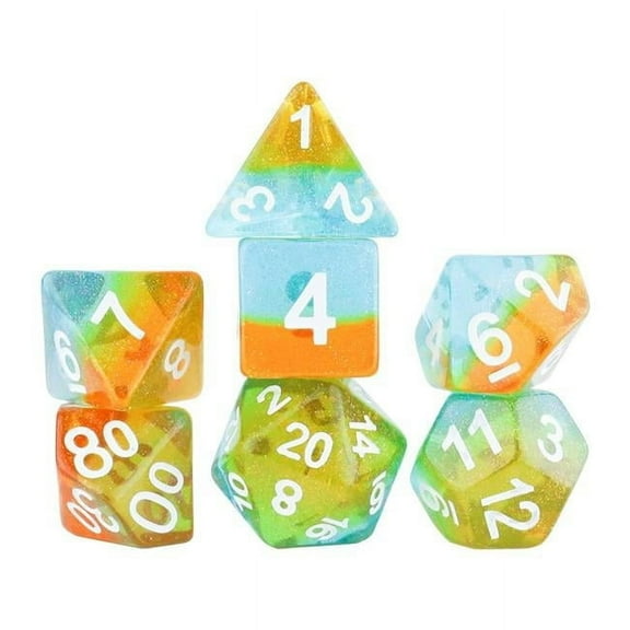 Celestial Ocean Dusk Dice - Set of 7