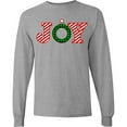 thumbnail image 3 of Inktastic Joy Christmas Ornament with Candy Cane Stripes Long Sleeve T-Shirt, 3 of 5