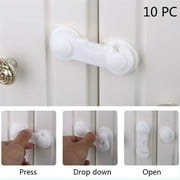 10PCS Multi-functional Baby Infant Kids Adhesive Safety Locks Latches Door Cupboard Cabinet Fridge