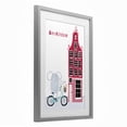 thumbnail image 4 of Elephant & Amsterdam Building Gray Framed Print Under Glass, design by Carla Daly, 4 of 10