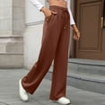thumbnail image 4 of LIaqionyy Women Sweatpants High Waist Drawstring Baggy Wide Leg Causal Running Sweat Pants with Pockets, 4 of 7