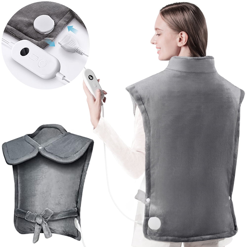 Weighted Heating Pad for Back Pain Relief, 27"x35'' Electric Heat Pads