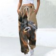 thumbnail image 1 of Lydiaunistar Pantalon Long à Cordon de Serrage Imprimé pour Femmes pour Tenue Décontractée, Extérieure et de Fête - Joggeurs Confortables en Polyester, Pantalon de Mode Printemps Multi-Tailles, Lavable en Machine Gris, 1 of 5
