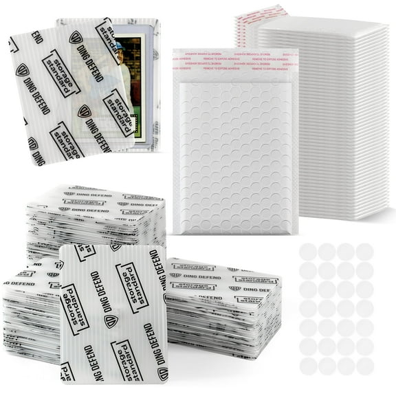 Ding Defend Card Shipping Protector Envelopes Bubble Mailer Kit