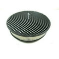 thumbnail image 1 of 14 x 3 in. Black Full Finned Top Air Cleaner Set with Flat Style Base, 1 of 1