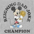 thumbnail image 2 of Men's Mickey & Friends Father's Day Dad Joke Champion Graphic Tee Athletic Heather 2X Large, 2 of 5