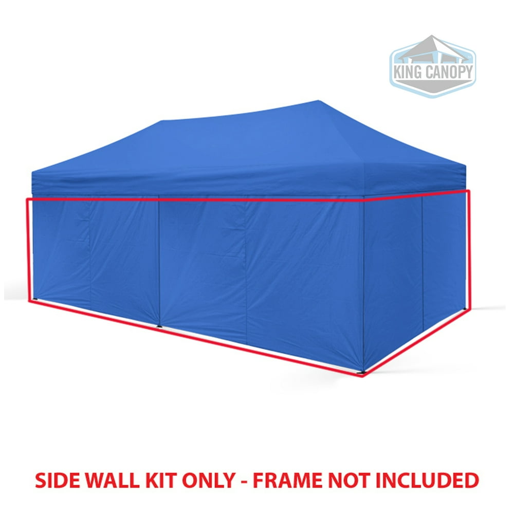 King Canopy Universal Instant 10x20 Side Walls 6 Pack, Blue Walmart