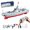 1 Battery, variant on 2.4GHz RC Destroyer Boat with Water Spray and 60m Control Range|Detailed RC model boat with 2.4GHz control, water spray, out-of-water power-off and low-voltage reminder(1 Battery)