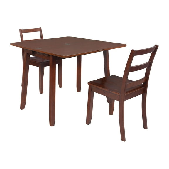 Linon Brenton 3Pc Folding Dining Set Brown