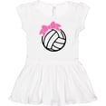 thumbnail image 3 of Inktastic Volleyball with Pink Bow Girls Baby Dress, 3 of 5