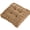 A002- Brown, variant on Floor Seat Cushion, Floor Cushion, 16 X 16 Pillow, Corduroy Fabric, 3 in Thick, Square Seat Cushion, Yoga Practice, Meditation Sessions, Lime Green, 1 Pc