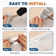 thumbnail image 4 of Cinta de Aluminio Uxcell (1.0" x 164 pies) - Cinta de Metal a Prueba de Agua para HVAC y Reparación, 4 of 6